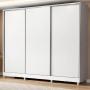 CLÓSET MDP CORREDIZA 228 X 231 X 55 CM BLANCO CON 4 CAJÓNES