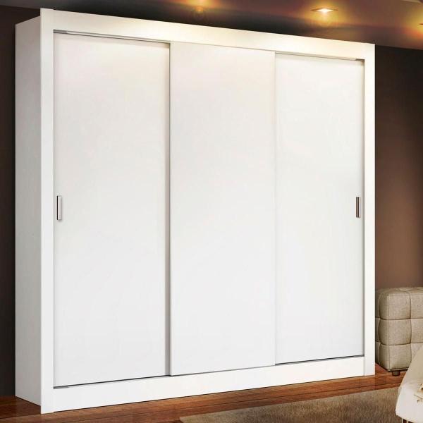 CLÓSET MDP CORREDIZO 205 X 170 X 46 CM BLANCO SIN ESPEJO
