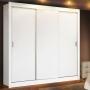 CLÓSET MDP CORREDIZO 205 X 170 X 46 CM BLANCO SIN ESPEJO