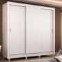CLÓSET MDP CORREDIZO 215 X 170 X 46 CM BLANCO CON 2 CAJÓNES