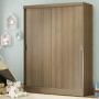 CLÓSET MDP CORREDIZA 183 X 120 X 53 CM CAFÉ CON 2 CAJÓNES