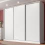 CLÓSET MDP CORREDIZO 218 X 231 X 55 CM BLANCO SIN ESPEJO CON 4 CAJÓNES