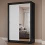 CLÓSET MDP CORREDIZO 205 X 117 X 51 CM BLANCO CON ESPEJO