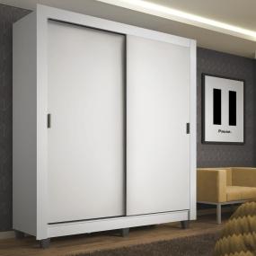 CLÓSET MDP CORREDIZO 215 X 117 X 46 CM BLANCO SIN ESPEJO