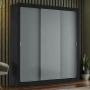CLÓSET MDP CORREDIZA 205 X 170 X 51 CM GRIS SIN ESPEJO