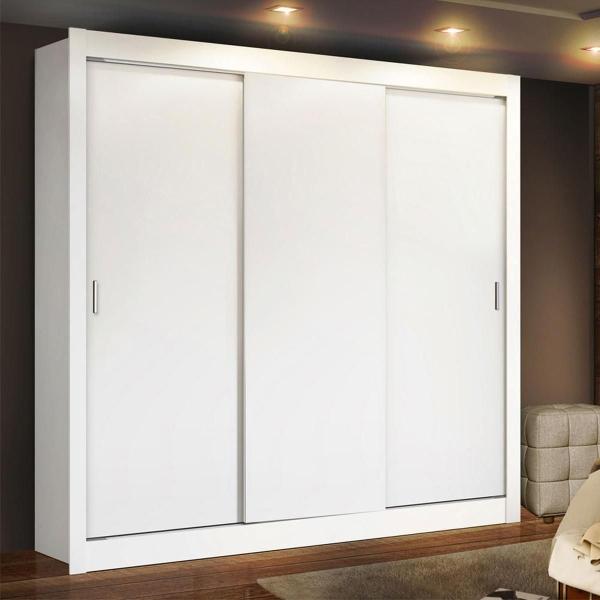 CLÓSET MDP CORREDIZO 205 X 170 X 46 CM BLANCO SIN ESPEJO 4 CAJÓNES