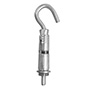 TAQUETE EXPANSOR CON GANCHO 3/16 PULGADAS PLATA 2 PIEZAS