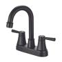 LLAVE PARA LAVABO DUOMANDO NEGRA CLÁSICA CUELLO ALTO