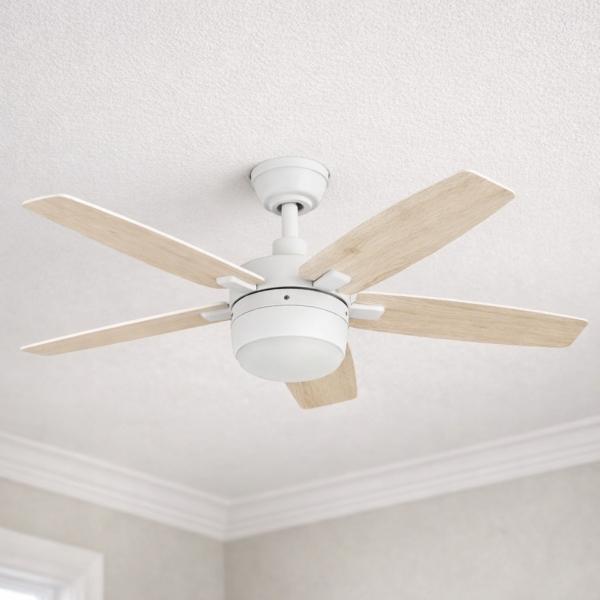 VENTILADOR DE TECHO PASSAT 52" PARA INTERIOR CON LED INTEGRADO BLANCO