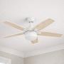 VENTILADOR DE TECHO PASSAT 52" PARA INTERIOR CON LED INTEGRADO BLANCO