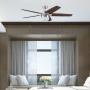 VENTILADOR DE TECHO PASSAT 54" PARA INTERIOR CON LED INTEGRADO NÍQUEL