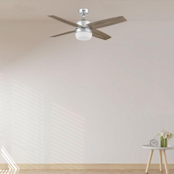 VENTILADOR DE TECHO BELA 44" PARA INTERIOR CON LED INTEGRADO NÍQUEL