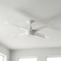 VENTILADOR DE TECHO RAFAGA 56" PARA EXTERIOR CON LED INTEGRADO BLANCO