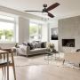 VENTILADOR DE TECHO ELISEO 52" PARA INTERIOR CON LED INTEGRADO BRONCE