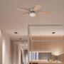 VENTILADOR DE TECHO BOSSA 42" PARA INTERIOR CON LED INTEGRADO NÍQUEL