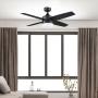 VENTILADOR DE TECHO BELA 44" PARA INTERIOR CON LED INTEGRADO NEGRO