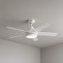 VENTILADOR DE TECHO FUJI 52" PARA EXTERIOR CON LED INTEGRADO BLANCO