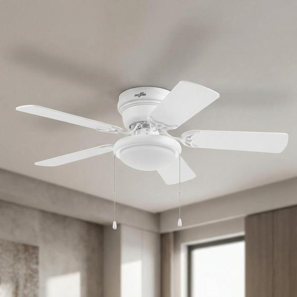 VENTILADOR DE TECHO MAMBO 42" PARA INTERIOR CON LED INTEGRADO BLANCO