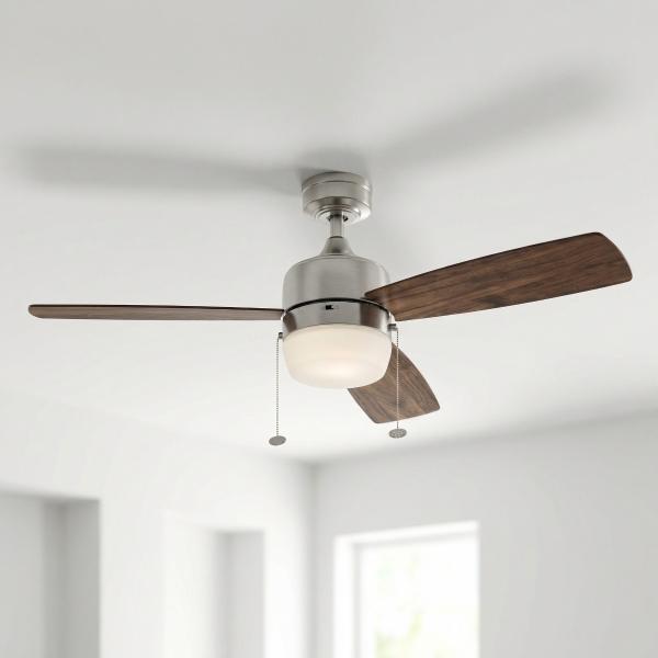 VENTILADOR DE TECHO BARCADERO 44" PARA INTERIOR CON LED INTEGRADO NÍQUEL