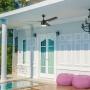 VENTILADOR DE TECHO LOS CABOS 52" PARA EXTERIOR CON LED INTEGRADO BRONCE