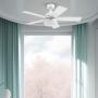 VENTILADOR DE TECHO CEFIRO 44" PARA EXTERIOR CON LED INTEGRADO BLANCO