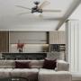 VENTILADOR DE TECHO VENDAVAL 52" PARA INTERIOR CON LED INTEGRADO NEGRO