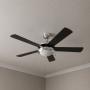VENTILADOR DE TECHO VENDAVAL 52" PARA INTERIOR CON LED INTEGRADO NÍQUEL