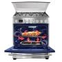 ESTUFA DE PISO GAS LP CONVERTIBLE A NATURAL + ELÉCTRICA 30 PULGADAS 6 QUEMADORES AIR FRYER