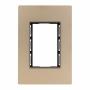PLACA DE PARED DE 3 MÓDULOS CRISTAL CHAMPAGNE