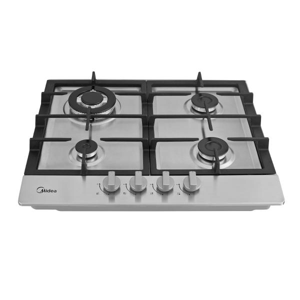 PARRILLA GAS 60 CM TRIPLE FLAMA PLATA