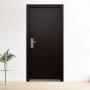 PUERTA EXTERIOR DE SEGURIDAD 13 PASADORES 95 X 215 CM DERECHA CHOCOLATE