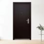 PUERTA EXTERIOR DE SEGURIDAD 13 PASADORES 95 X 215 CM IZQUIERDA CHOCOLATE MATE