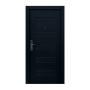 PUERTA EXTERIOR SEGURIDAD 11 PASADORES 95 X 215 CM DERECHA NEGRO TEXTURIZADO