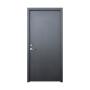 PUERTA EXTERIOR DE SEGURIDAD MULTIUSOS 2 PASADORES 95 X 213 CM DERECHA GRIS LÁMINADO