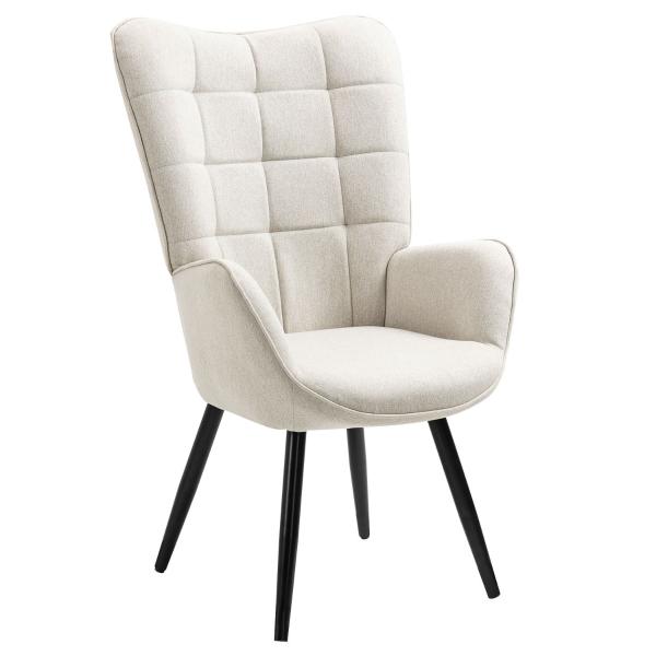 SILLÓN RECLINABLE 1 PERSONA FUNKEL TELA Y MADERA BEIGE