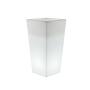 MACETA DE POLIETILENO TRAPEZOIDAL MEDIANA NATURAL 30 CM CON LUZ PARA EXTERIOR