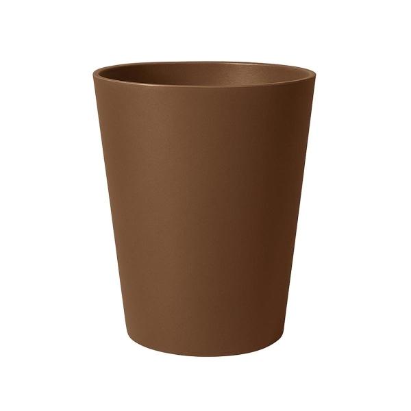 MACETA DE POLIETILENO CÓNICA MEDIANA BRONCE 32 CM PARA EXTERIOR