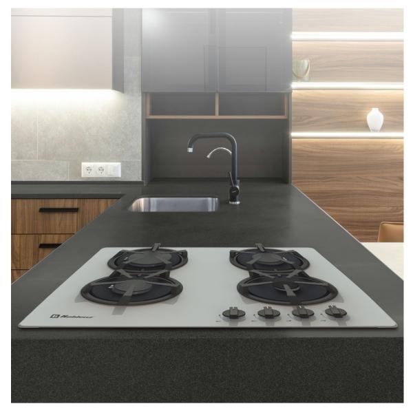 PARRILLA GAS 60 CM ENCENDIDO ELECTRONICO GRIS