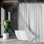 CORTINA DE REGADERA GRIS + LINER HOMECREATIONS