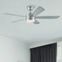 VENTILADOR DE TECHO AVERLY 52" LED INTEGRADO PARA INTERIOR NÍQUEL