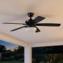 VENTILADOR DE TECHO GAZEBO IV 52" PARA INTERIOR/EXTERIOR NEGRO