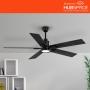 VENTILADOR DE TECHO ZANDRA II 52" INTELIGENTE FUNCIONA CON HUIBSPACE PARA INTERIOR/EXTERIOR NEGRO