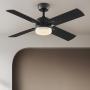 VENTILADOR DE TECHO LETTA 42" LED INTEGRADO PARA INTERIOR NEGRO