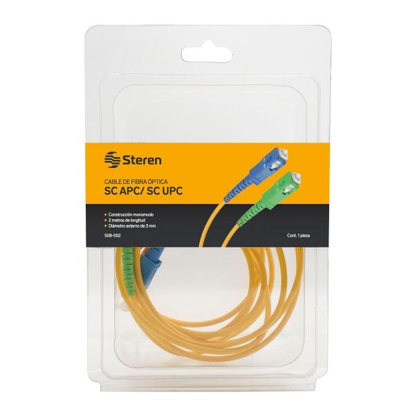 CABLE FIBRA ÓPTICA SC APC/SC UPC DE 2 M PARA ACOMETIDA TELEFÓNICA