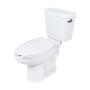 SANITARIO DE DOS PIEZAS KUUN ALARGADO BLANCO 4.8 L AHORRADOR