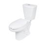 SANITARIO DE DOS PIEZAS LUUM ALARGADO BLANCO 4.8 L DOBLE DESCARGA