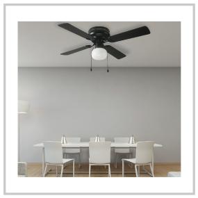 VENTILADOR DE TECHO LITTLETON 42" PARA INTERIOR NEGRO