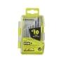 SET DE BROCAS DE ÓXIDO NEGRO CON VÁSTAGO REDONDO (7 PIEZAS)