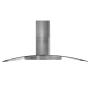 CAMPANA DE COCINA DE ISLA 100 CM ACERO INOX CON LUZ LED