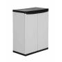 GABINETE ORGANIZADOR SÓLIDO 27 L PLÁSTICO GRIS APILABLE
